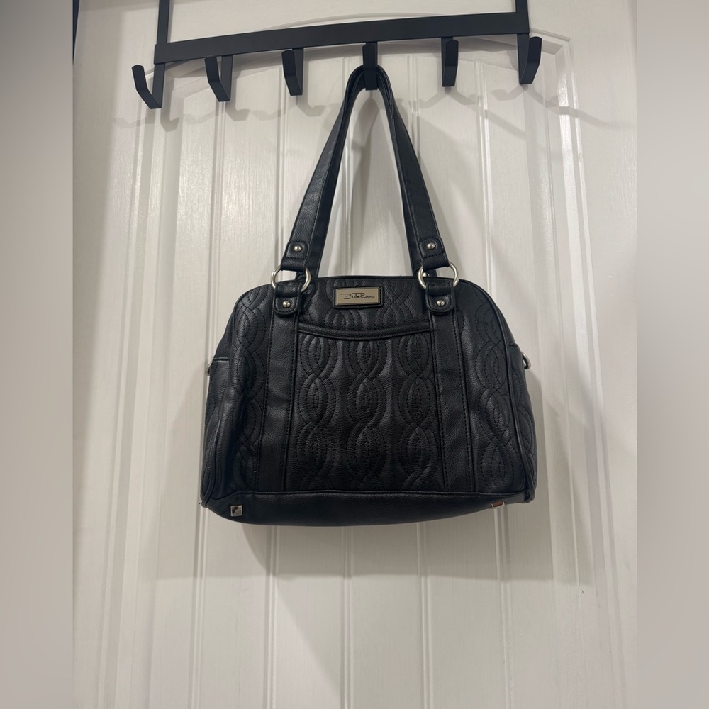 Bella Russo Black Quilted Shoulder Bag